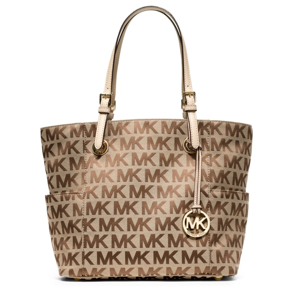 ✨Michael Kors Signature Logo Tan Tote